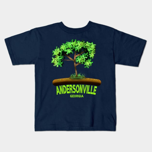 Andersonville Georgia Kids T-Shirt by MoMido